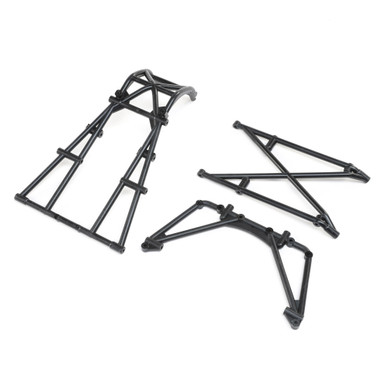 Losi Rear Cage and Hoop Bar, Black, LMT Mega