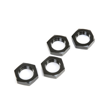 Losi Wheel Nuts, Black (4), 5ive-T 2.0
