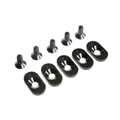 Losi Engine Mount Insert and Screws, Black, 18T, 5ive-T 2.0