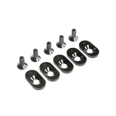 Losi Engine Mount Insert and Screws, Black, 19T, 5ive-T 2.0