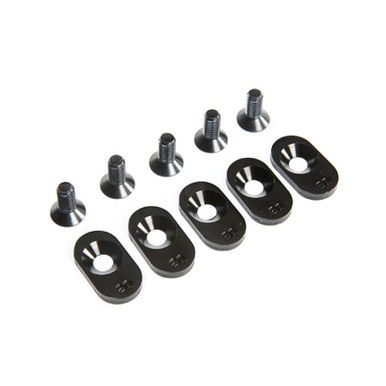 Losi Engine Mount Insert and Screws, Black, 20T, 5ive-T 2.0
