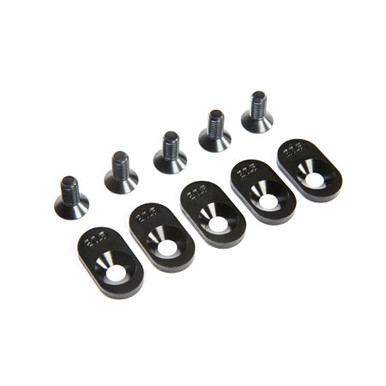 Losi Engine Mount Insert and Screws, Black, 20.5T, 5ive-T 2.0