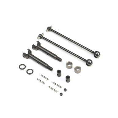 TLR Steel CVA Driveshaft Set, SR Diff, 22 5.0 SR