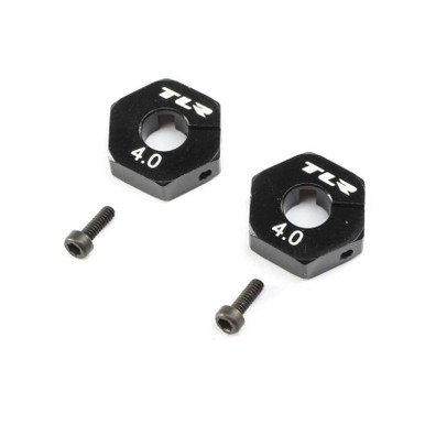 TLR Wheel Hex, 12mm x 4.0mm, 2pcs, 22X-4