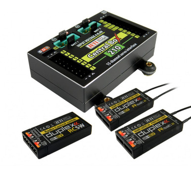 Jeti Model Central Box 210 with 2x Rsat2 and RC Switch, JCB210-RS-RCSW