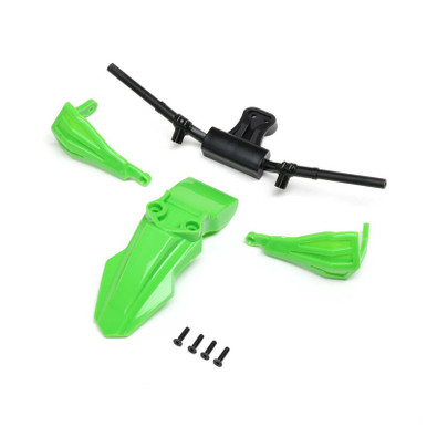 Losi Fender, Handguards and Handle Bars, Green, ProMoto SM