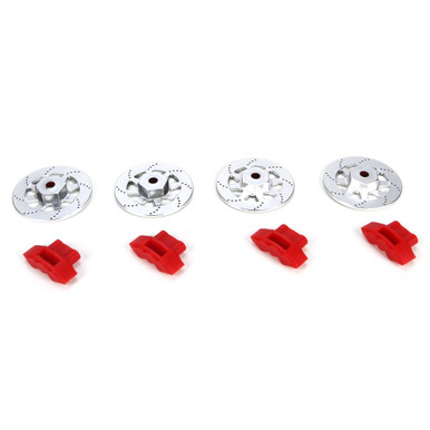 Losi Wheel Hex, Brake Rotor and Caliper Set, V100