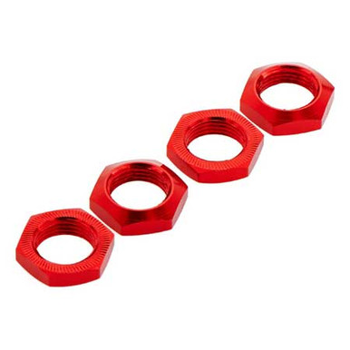 Arrma Aluminium Wheel Nut, 17mm, Red, Nero, 4 Pieces, AR330360