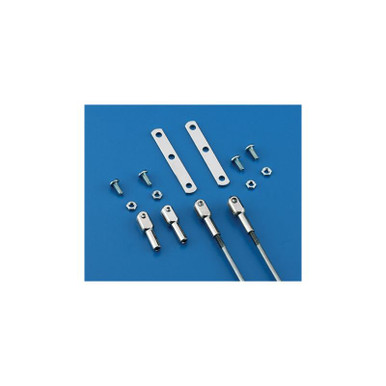 Dubro 4-40 Steel Rod End Assembly, 2pcs, Part 205