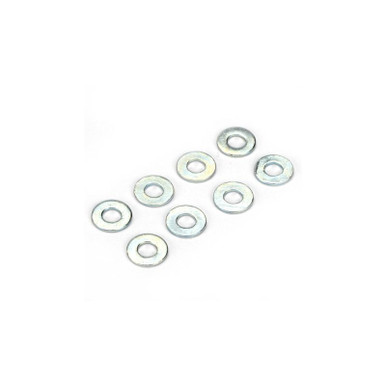 Dubro 3mm Flat Washers, 8pcs, Part 2109