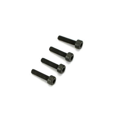 Dubro M2.5 x 10mm Cap Head Screws, 4pcs, Part 2118