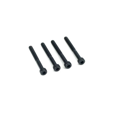 Dubro M4 x 40mm Cap Head Screws, 4pcs, Part 2282