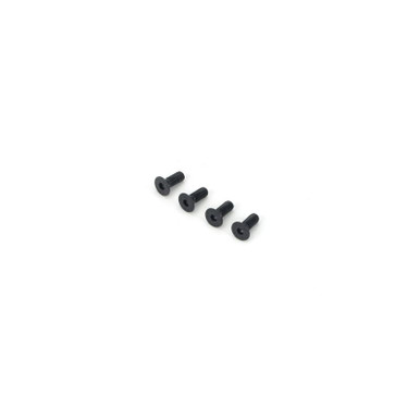 Dubro M3 x 8mm Flat Head Screws, 4pcs, Part 2286