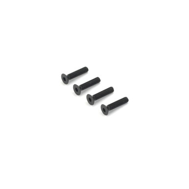 Dubro M3 x 14mm Flat Head Screws, 4pcs, Part 2289