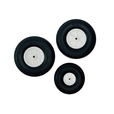 Flex Innovations Main and Nose Wheel Set, Twin Otter 80E