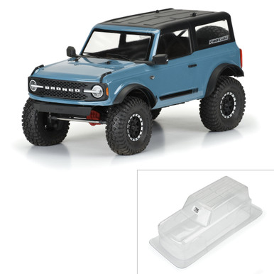 Proline 1/10 2021 Ford Bronco Clear Body Set, 11.4inch Crawlers, PR3569-00, Final Clearance