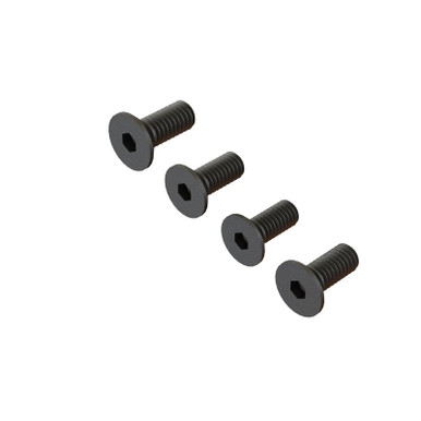 Arrma M4x10mm Flat Head Screws, 4pcs