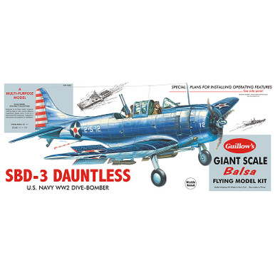 Guillow's Douglas SBD3 Dauntless Model Kit