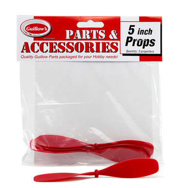 Guillow's 5in Plastic Propellers, 3pcs