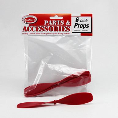 Guillow's 6in Plastic Propellers, 3pcs