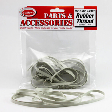 Guillow's 96in x .03x3/16inch Rubber Thread
