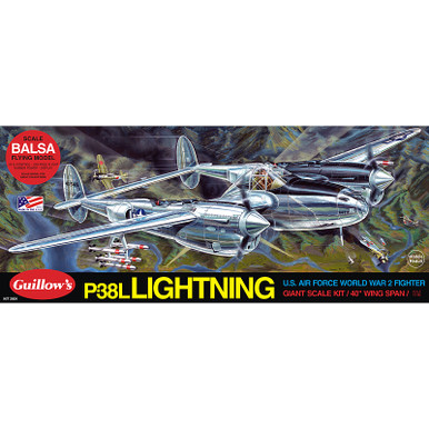 Guillow's Lockheed P38 Lightning Build N Show Model Kit