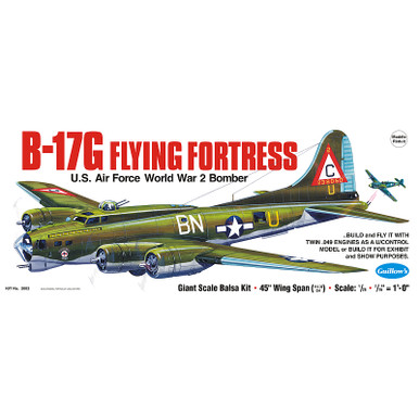 Guillow's Boeing B17G Flying Fortress Build N Show Model Kit