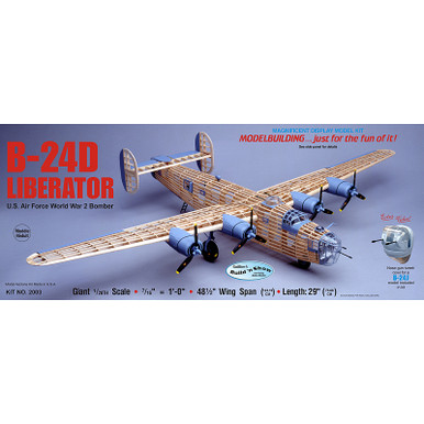 Guillow's Consolidated B24D Liberator Build N Show Model Kit