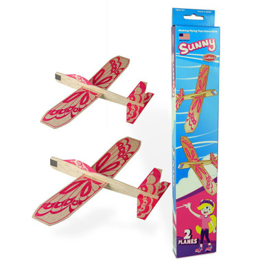Guillow's Sunny Balsa Chuck Gliders (2 pack)