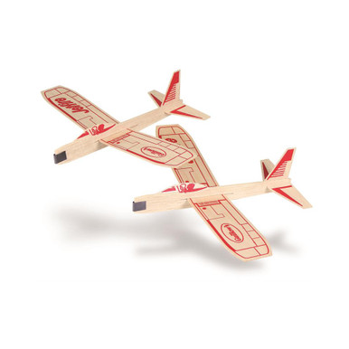 Guillow's Jetfire 12in Chuck Glider Twin Pack