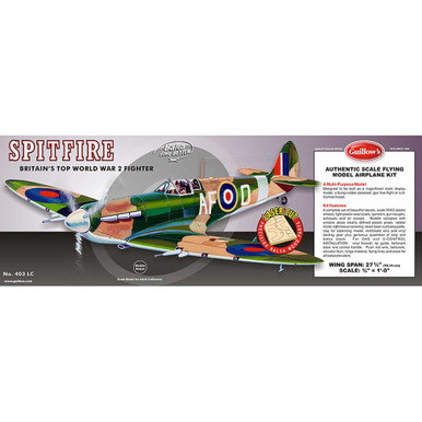 Guillow's Supermarine Spitfire Laser Cut Model Kit