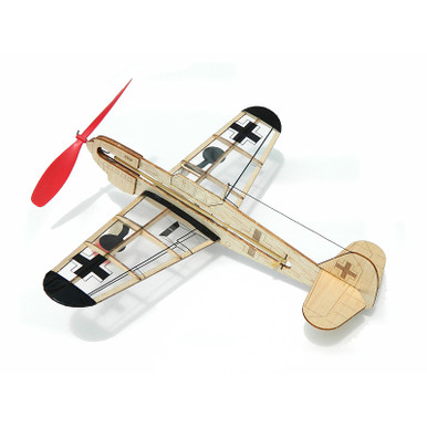 Guillow's Mini Model German Fighter Laser Cut Rubber Band Powered Kit