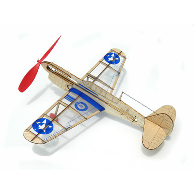 Guillow's Mini Model U.S. Warhawk Laser Cut Rubber Band Powered Kit