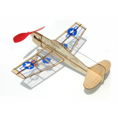 Guillow's Mini Model U.S. Hellcat Laser Cut Rubber Band Powered Kit