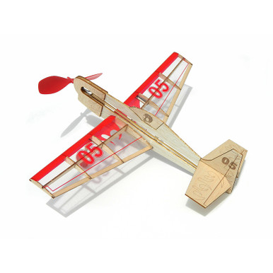 Guillow's Mini Model Stunt Flyer Laser Cut Rubber Band Powered Kit
