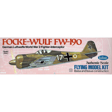 Guillow's Focke-Wulf 190 Laser Cut Model Kit