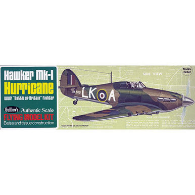 Guillow's Hawker MK-1 Hurricane Laser Cut Model Kit
