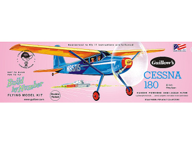 Guillow's Cessna 180 Rubber Band Powered Model Kit