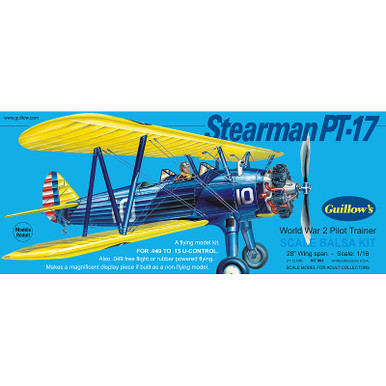 Guillow's Stearman PT17 Scale Balsa Kit