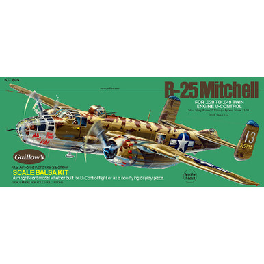 Guillow's North American B25 Mitchell Scale Balsa Kit