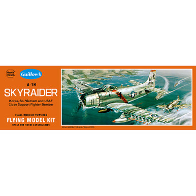 Guillow's Douglas A1H Skyraider Scale Rubber Band Powered Model Kit