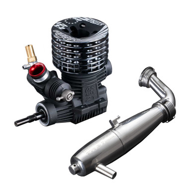 OS Engines Speed R21 Euro II .21 Nitro On Road Engine with TR01 Pipe and MR02 Manifold