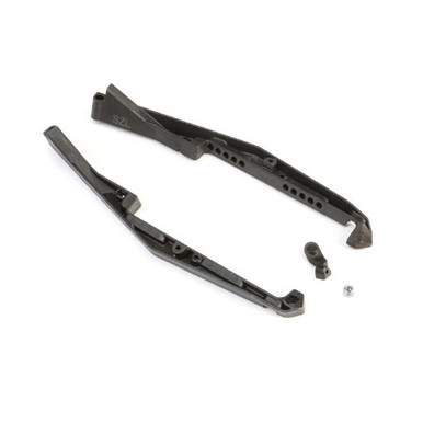 TLR Mud Guard Set, Stiffezel, with Fan Mount, 22 5.0 DC Elite