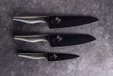 Seki Magoroku Shoso Black Santoku Knife 16.5cm