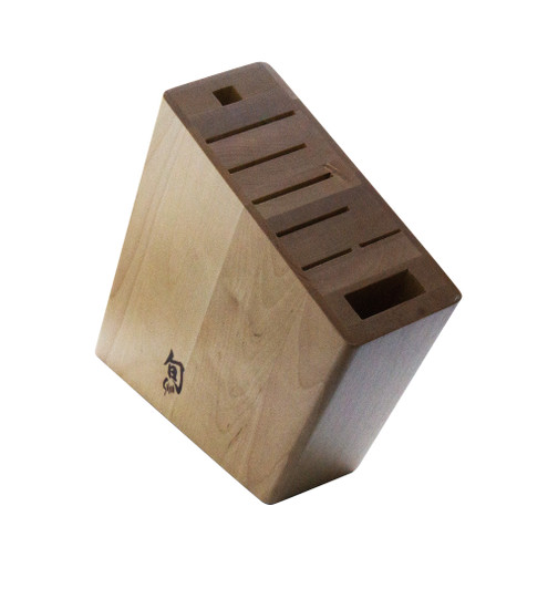 Birch 8 Slot Wooden Angled Block