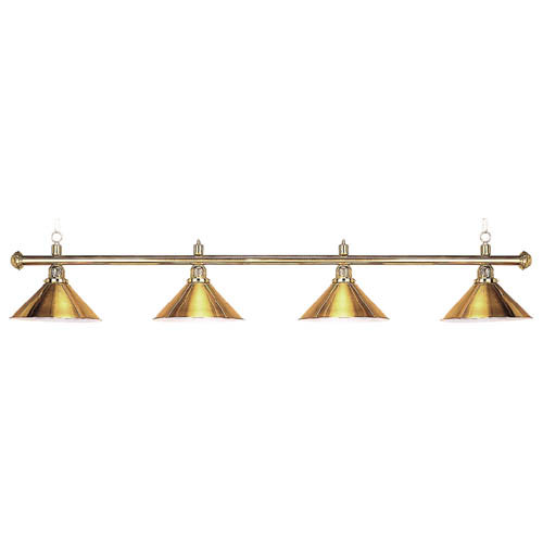 Solid Brass Billiard Light with 4 Shades