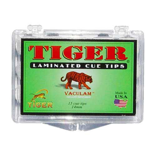 Tiger Laminated Tips, Hard,14mm (Box of 15)