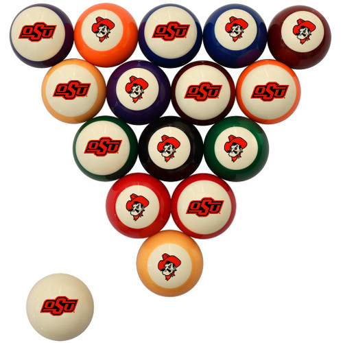 Oklahoma State Cowboys Billiard Ball Set - Standard Colors