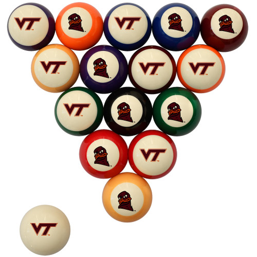 Virginia Tech Hokies Billiard Ball Set - Standard Colors