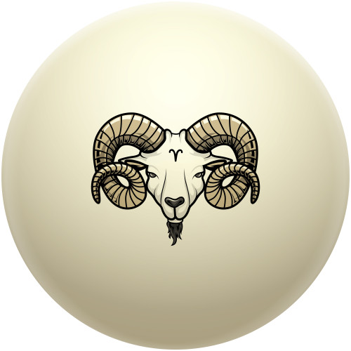 Aries the Ram Cue Ball